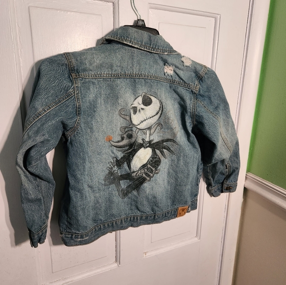 Kid's Disney Nightmare Before Christmas Jean Jacket Size 7/8 - Picture 9 of 10